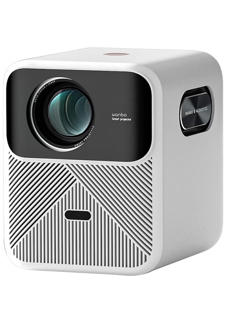 wanbo Mozart 1 Full HD Native 1080P, 4K HDR, 900 ANSI | HDMI ARC| Projector for Home | Android 2G+32G | Auto (Focus + Keystone + Obstacle Avoidance) | Dust Proof | 16W Speaker | WiFi 6, BT - Image 1