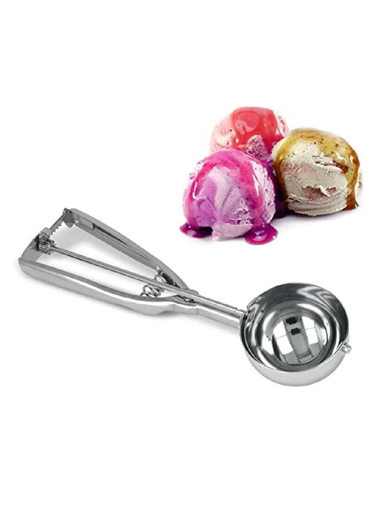 Stainless Steel Ice Cream Scoop Silver  - Image 1