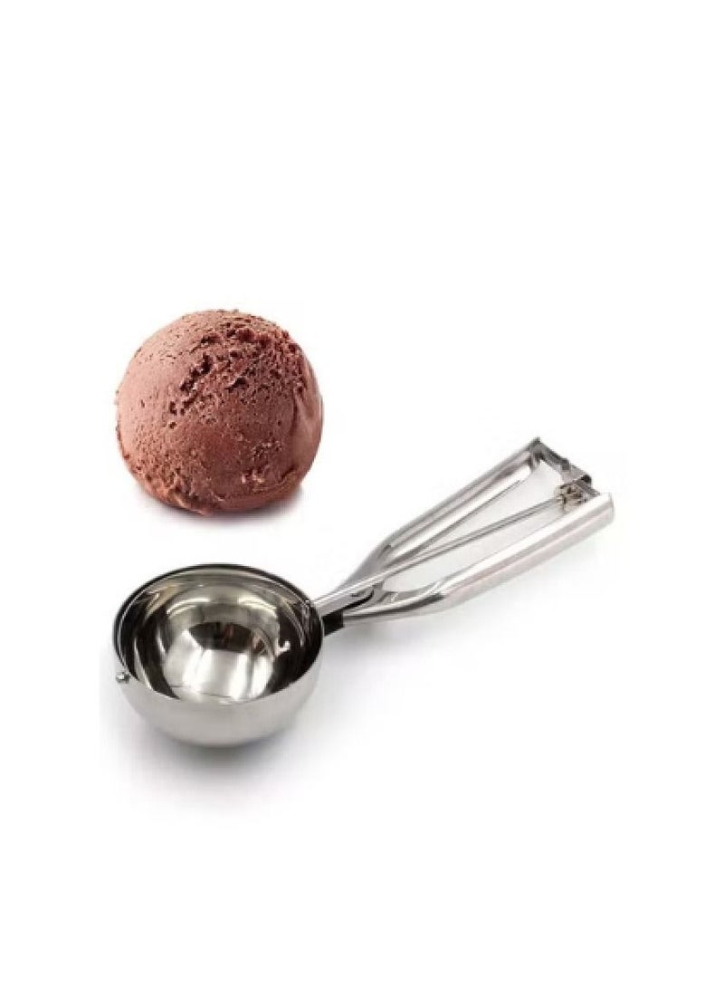 Stainless Steel Ice Cream Scoop Silver  - Image 2
