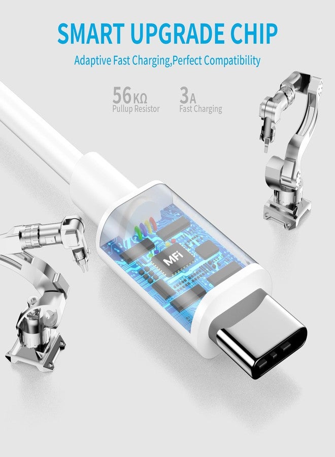 esbeecables 2 Pack Carplay Cable for iPhone 16/15 - Apple MFi Certified, 10ft USB A to USB C Fast Car Charging Cable Compatible with iPhone 16/16 Plus/16 Pro/16 Pro Max/15/15Pro/15 Pro Max & iPad Pro 12.9 - Image 3