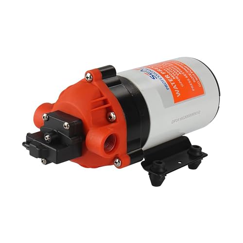 SEAFLO مضخة ضغط الماء SEAFLO 12V من سلسلة 31 - 1.8 جالون في الدقيقة، 80 PSI، ذاتية التحضير، مفتاح ضغط قابل للتعديل، للاستخدام في المركبات الترفيهية، القوارب، البحرية، والخارجية - Image 1