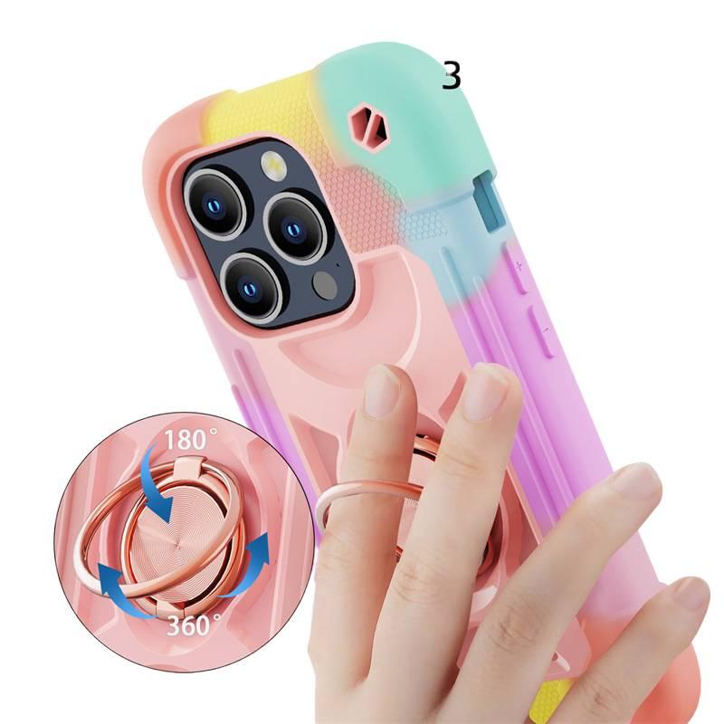 غطاء واقي | Daisy | حامل قائم | مقاوم للصدمات لـ iPhone 13 - Image 4