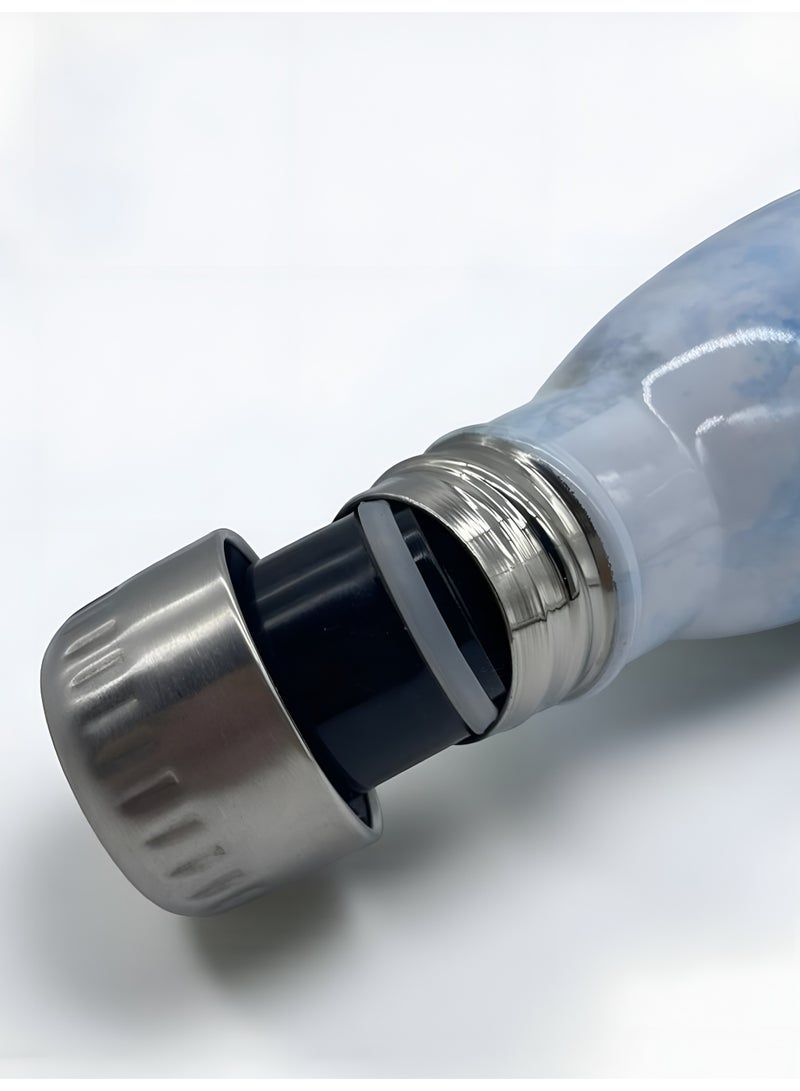 أو جي إس زجاجة مياه استانلس ستيل عازلة للبرودة 24 ساعة والحرارة 12 ساعة - أنيقة، محكمة الإغلاق 750مل - Image 5