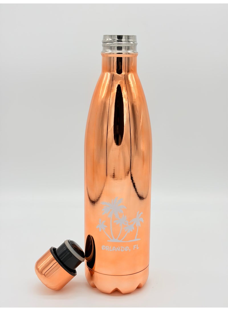 أو جي إس زجاجة مياه استانلس ستيل عازلة للبرودة 24 ساعة والحرارة 12 ساعة - أنيقة، محكمة الإغلاق 750مل - Image 2