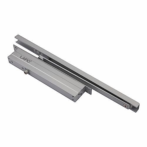LAPO Premium Automatic Hydraulic Double Speed Aluminium 28 MM Concealed Door Closer with Pelmet Arm Wooden Door Closer with Fitting Set for All Door Weight Up to 60 to 80 Kg (Silver Finish) - Image 3