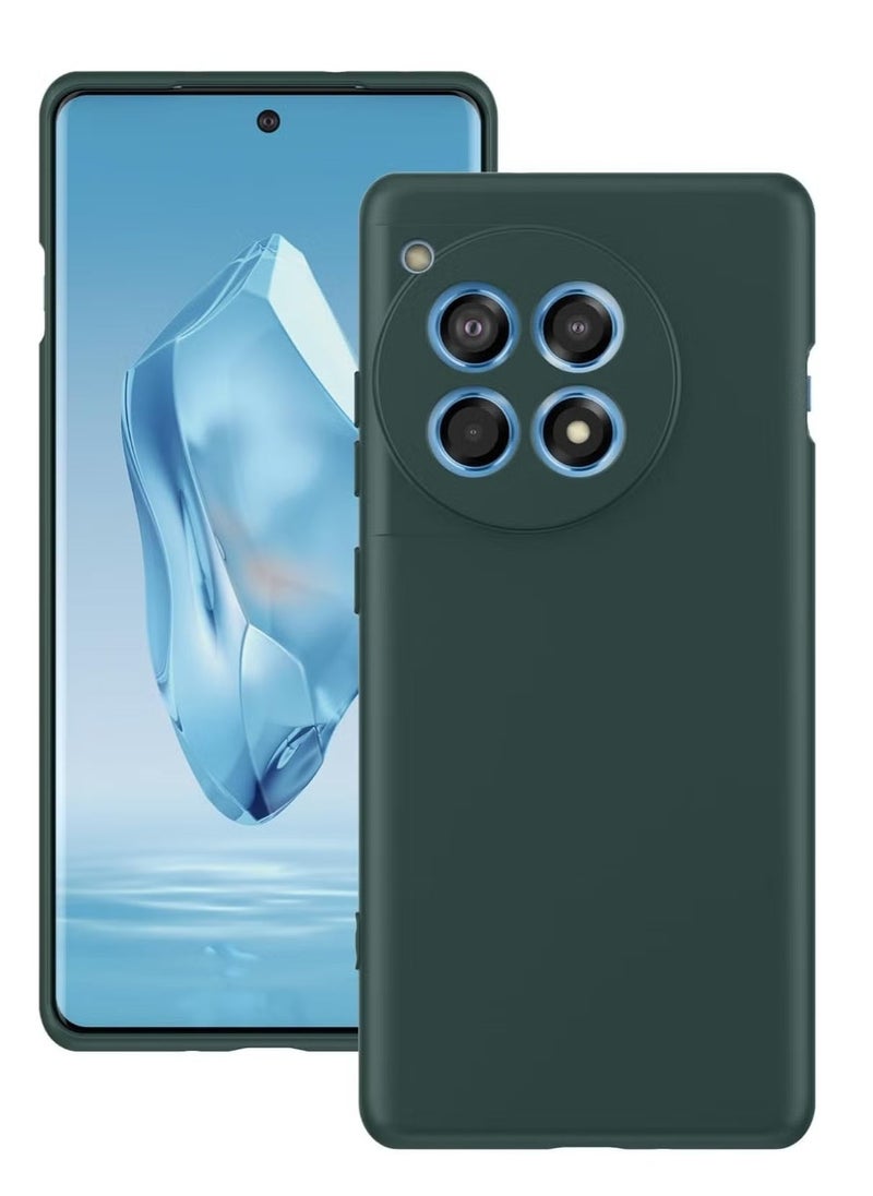 ELTRAZONE OnePlus 12R 2024 Liquid Gel Rubber Bumper Case Slim Hard Shell Shockproof Cover with Soft Microfiber Cushion for OnePlus 12R 5G (2024) - Image 1