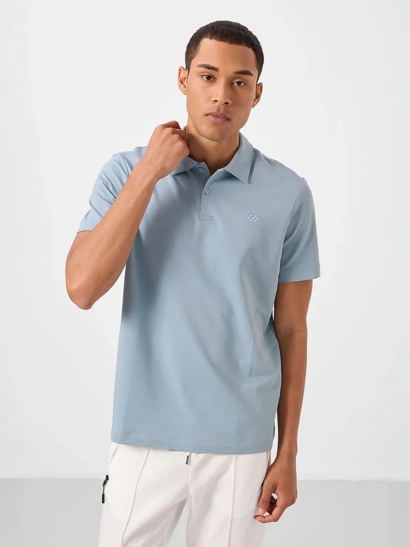 تومي لايف TOMMY Men's Cotton-Blend Polo T-Shirt