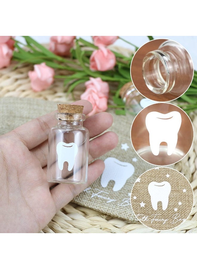 free-space Tooth Fairy Bag with 2 Small Glass Tooth Fairy Bottles - Image 4