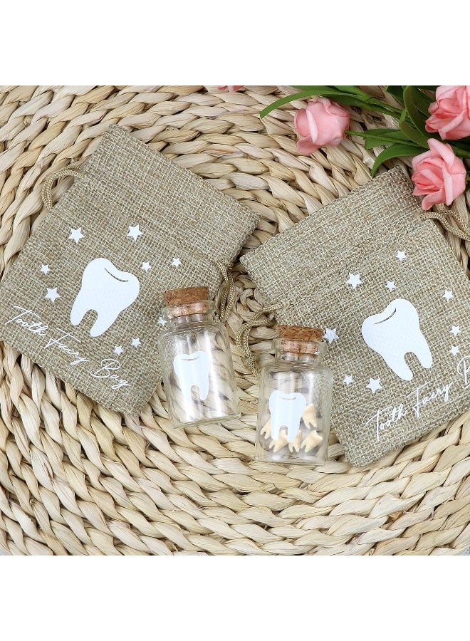 free-space Tooth Fairy Bag with 2 Small Glass Tooth Fairy Bottles - Image 3