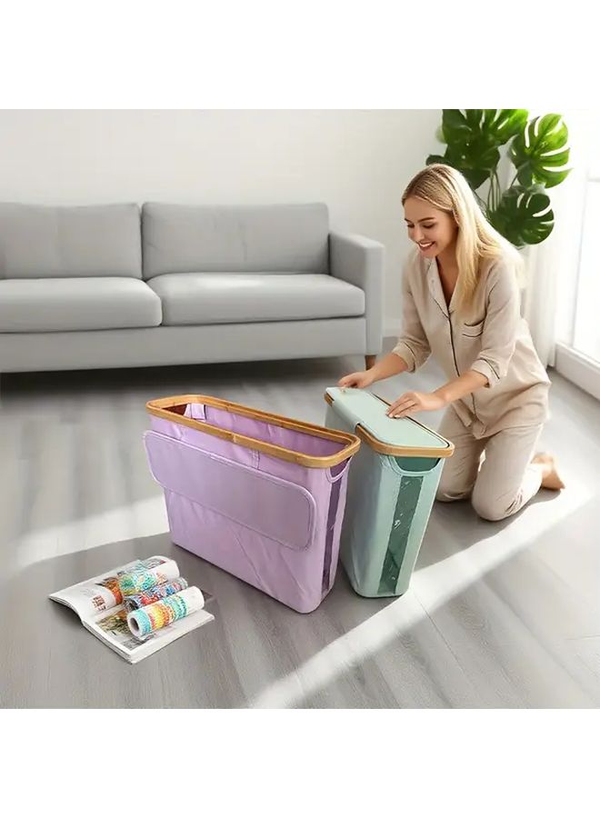 Black Flip Top Toilet Paper Holder Large Capacity Multi Purpose Storage - Image 2
