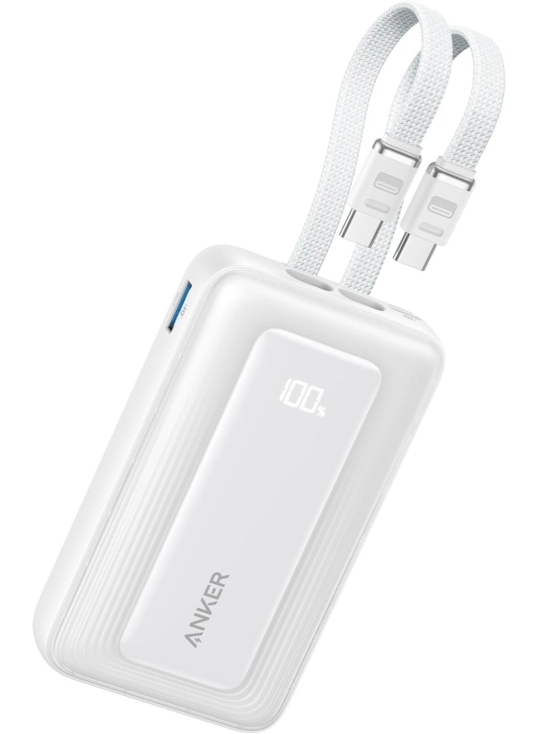 صفقة أنكر زولو باور بانك 10000 مللي أمبير مع كابلات USB-C مزدوجة مدمجة، شاحن محمول بشحن سريع 35 واط للآيفون، سامسونج، جوجل بيكسل على Noon EG