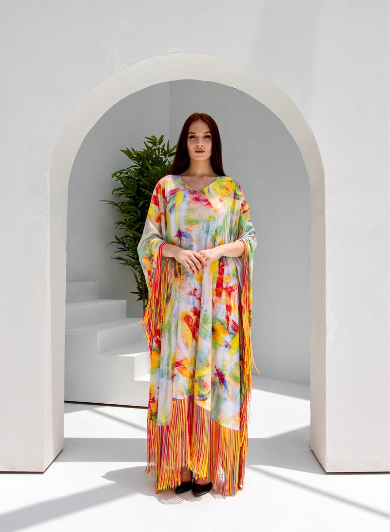 Tropical Dreamscape Kaftan - Image 1
