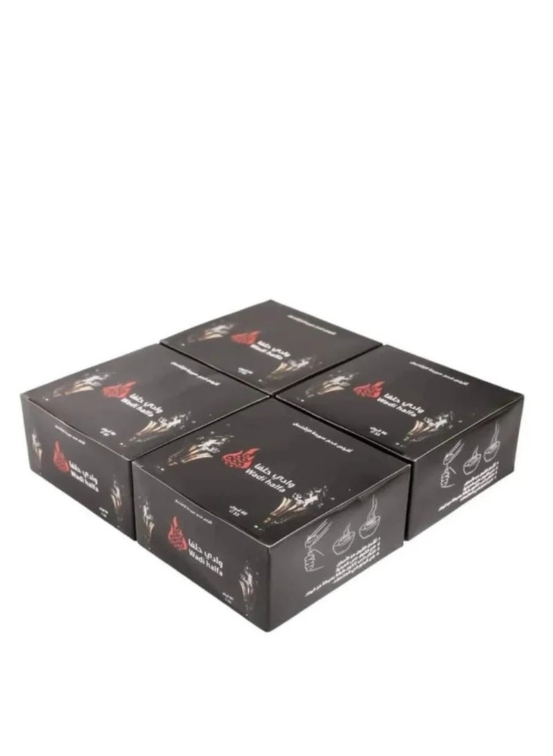 Charcoal incense Wadi Halfa fast ignition 4 boxes of round tablets regular size 33