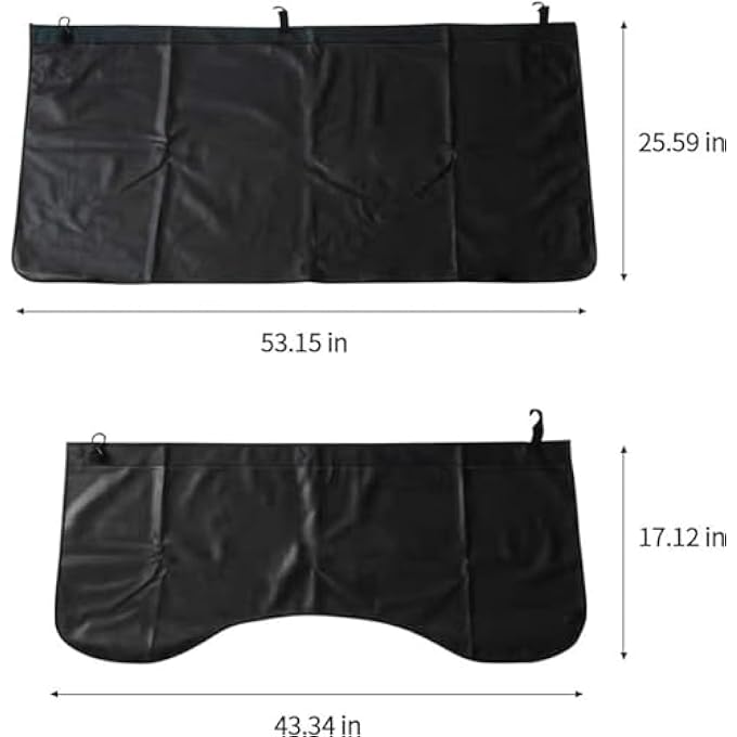 ريحني أغطية الرفارف بثلاث قطع للميكانيكيين من جلد الميكروفايبر وحصائر واقية الرفارف للسيارات للميكانيكيين المزودين بخطاطيف، وغناطيسات قوية للخياطة لشاحنات السيدان، وسيارات SUV ستيشن واجن - Image 3