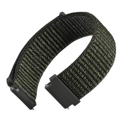 WOCCI 22mm Adjustable Nylon Watch Band, Quick Release Sport Loop Strap (Army Green) - Image 1