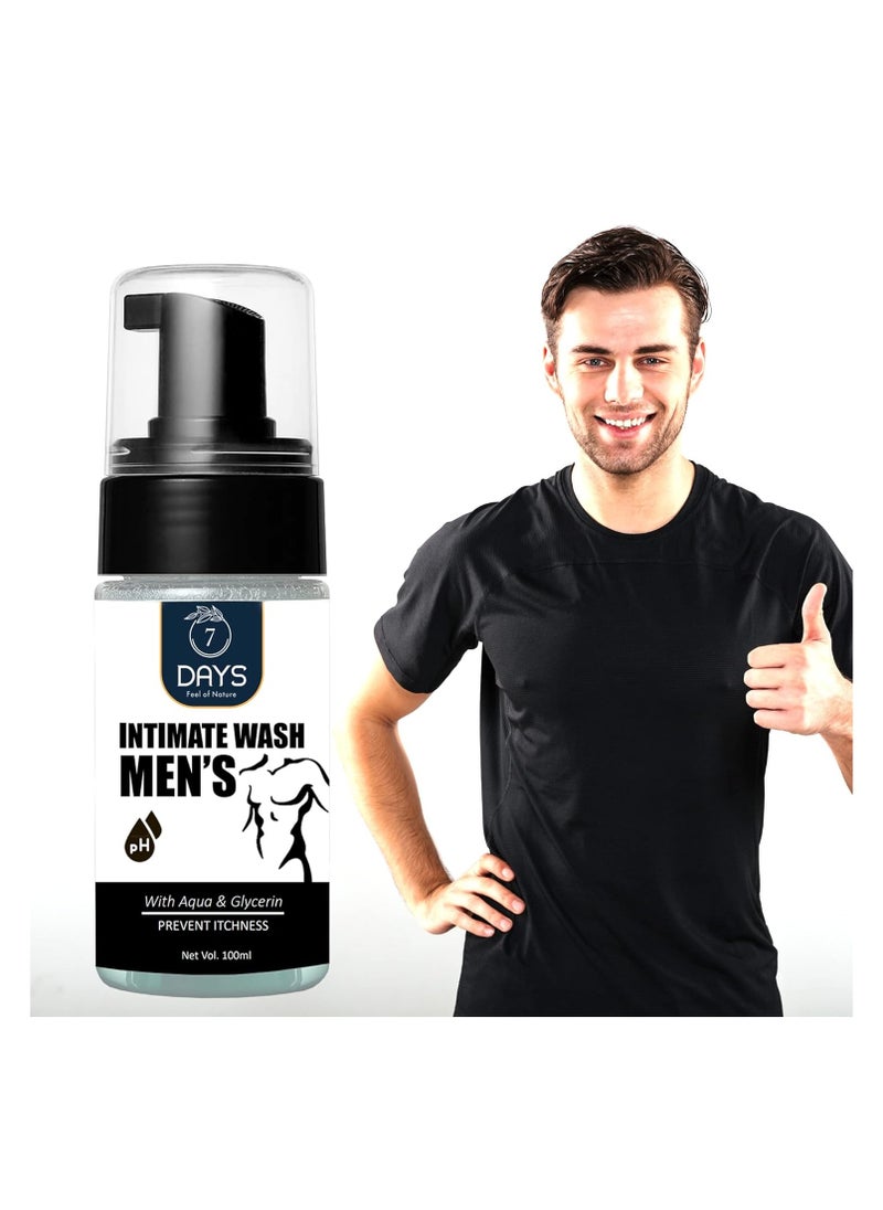 7 سفن دايز - Intimate Wash Expert، 100 مل، غسول صحي للرجال، غسول الأعضاء التناسلية، التهيج والجفاف، مناسب لجميع أنواع البشرة - Image 1
