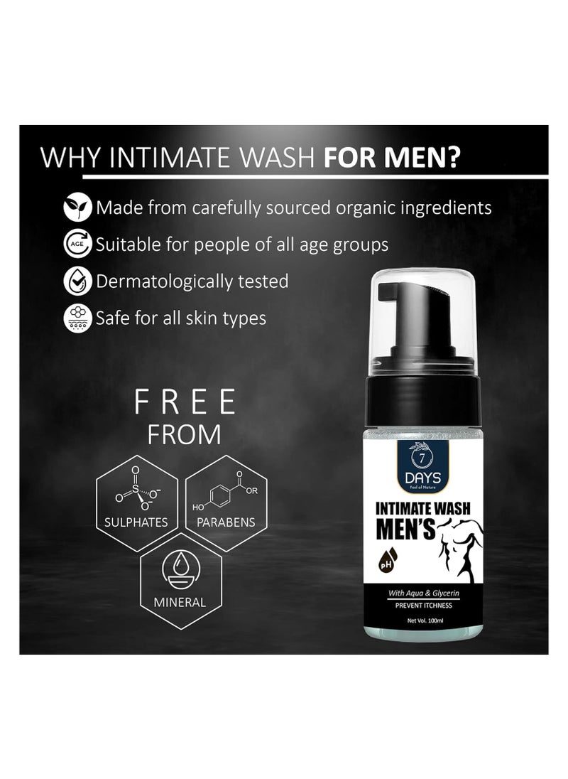 7 سفن دايز - Intimate Wash Expert، 100 مل، غسول صحي للرجال، غسول الأعضاء التناسلية، التهيج والجفاف، مناسب لجميع أنواع البشرة - Image 1