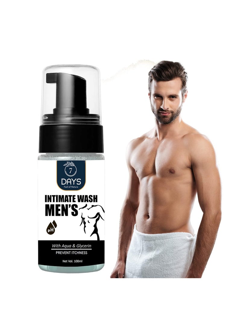 7 سفن دايز - Intimate Wash Expert، 100 مل، غسول صحي للرجال، غسول الأعضاء التناسلية، التهيج والجفاف، مناسب لجميع أنواع البشرة - Image 1