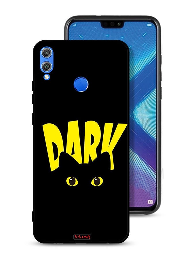 Tolwak Honor 8X Protective Case Cover Dark Cat - Image 1