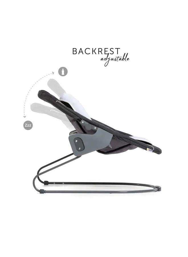 Hauck Alpha+ 2 in 1 Deluxe Bouncer and Baby Rocker, Melange Grey - from Birth, Newborn Set, Compatible with Alpha Highchair, Click On - Image 2