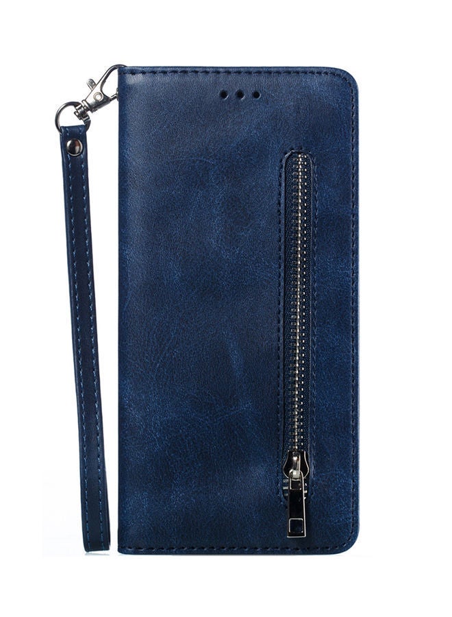 NIBEMINENT Protective Wallet Cards Case Cover For Apple iPhone X / XS Blue  - Image 1