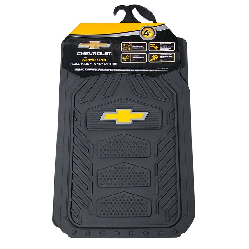 Plasticolor Chevrolet Weatherpro 4 Piece Floor Mats Set, Floor Mats by Plasticolor (001664R03), Black, One Size - Image 4