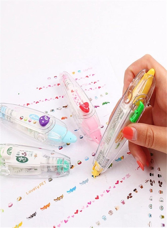 9UP® Cute Pattern Correction Tape Decorative Border Lace Tape Pen Loveable Stickers for Journal DIY Diary Scrapbooking (Pack of 2) - Image 5