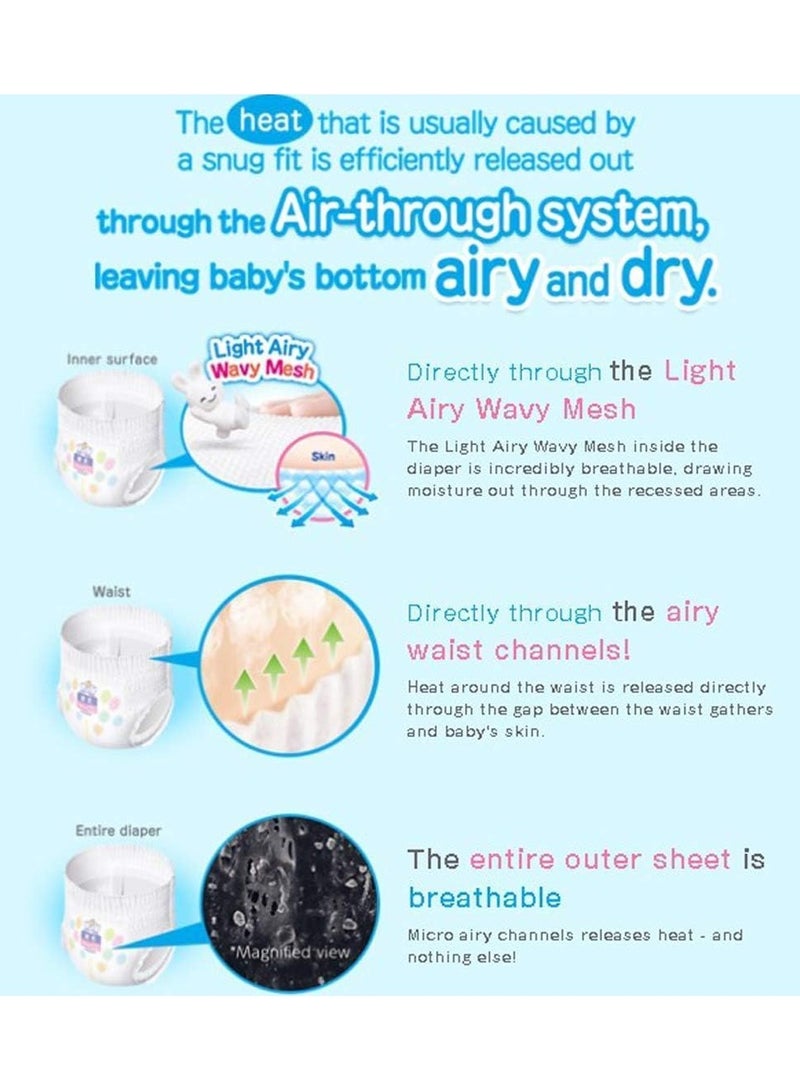 Merries Japanese Merries Diapers Pants  Smooth Air-Through - Comfortable Fit - Prevents Leakage from The Sides  ,M 58 pcs, 6-11KG - Image 5