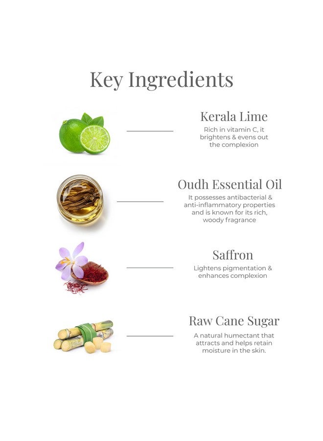 فورست اسينشالز حليب الجسم فائق الثراء، عود الليمون والزعفران | غسول الجسم المرطب الأيورفيدا للترطيب | مرطب طبيعي للجسم - Image 4