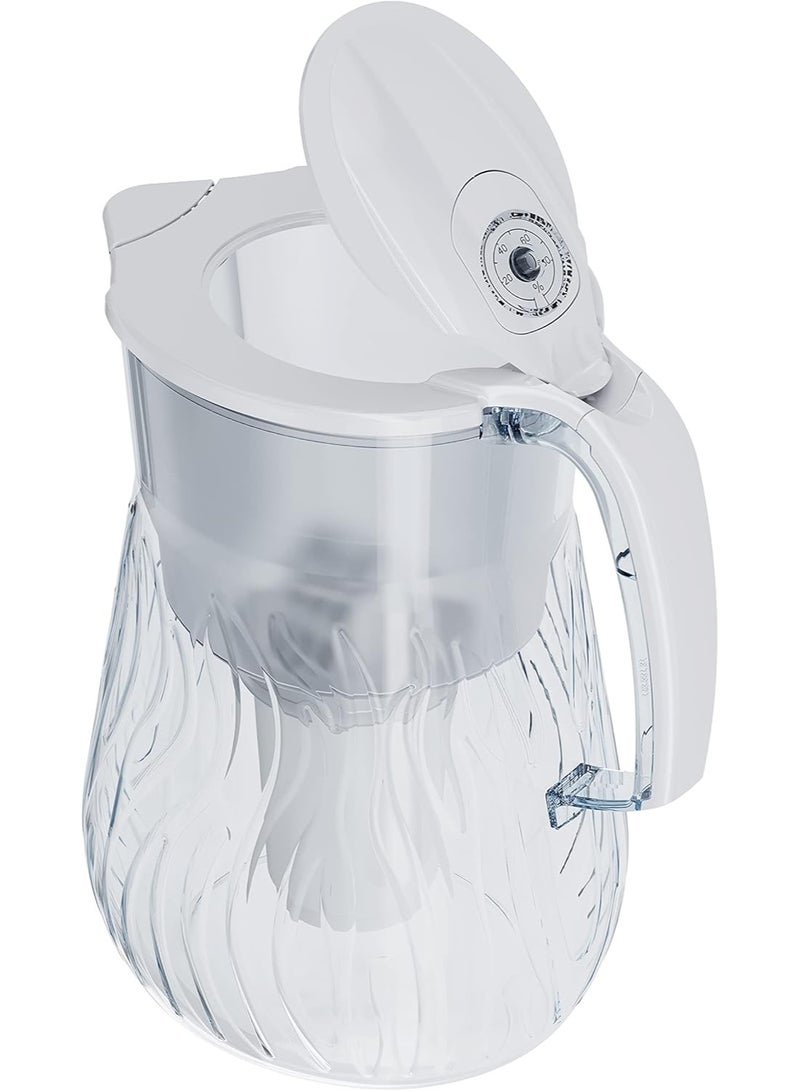 Aquaphor AQUAPHOR Orleans Water Filter Jug 4.2L White | Reduces Chlorine, Limescale & Impurities | Includes 1x A5 Mg Cartridge (350L) | Enriched with Magnesium | Premium Glass-Effect Design  - Image 5