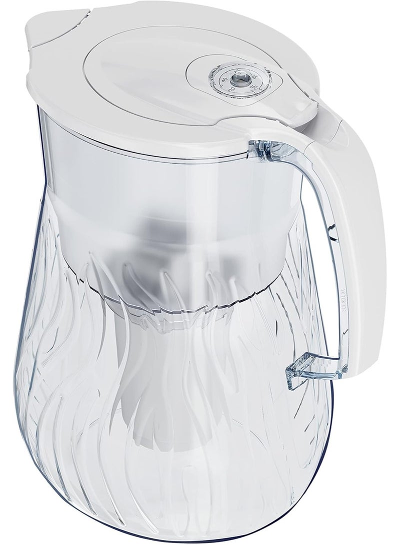 Aquaphor AQUAPHOR Orleans Water Filter Jug 4.2L White | Reduces Chlorine, Limescale & Impurities | Includes 1x A5 Mg Cartridge (350L) | Enriched with Magnesium | Premium Glass-Effect Design  - Image 4