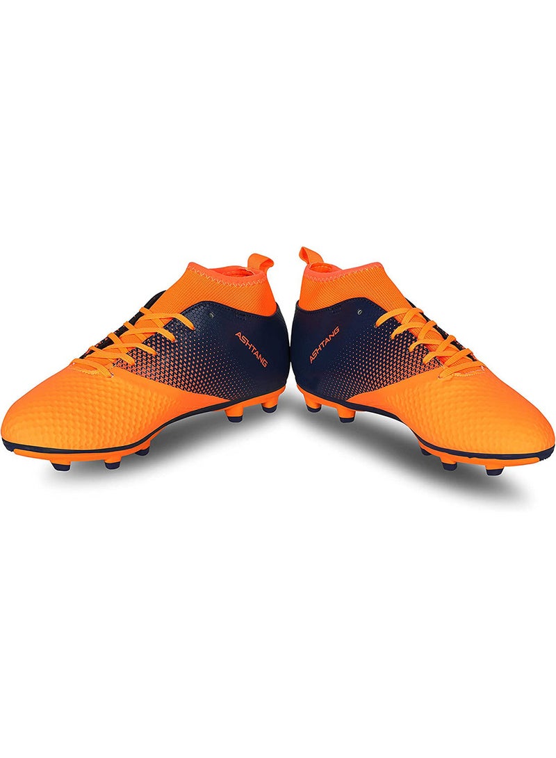 Ashtang Football Stud for Kids | 8UK / 9US / 42EU | TPU Sole with PU Synthetic Leather | A Moulded Removable EVA | Pre-Molded TPU Light Weight Insole | Ideal for Hard