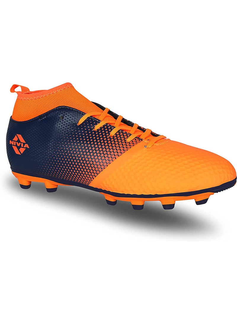 Ashtang Football Stud for Kids | 8UK / 9US / 42EU | TPU Sole with PU Synthetic Leather | A Moulded Removable EVA | Pre-Molded TPU Light Weight Insole | Ideal for Hard