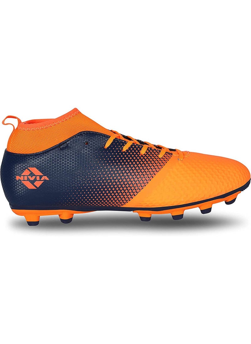 Ashtang Football Stud for Kids | 8UK / 9US / 42EU | TPU Sole with PU Synthetic Leather | A Moulded Removable EVA | Pre-Molded TPU Light Weight Insole | Ideal for Hard