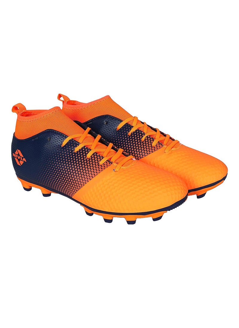 Ashtang Football Stud for Kids | 8UK / 9US / 42EU | TPU Sole with PU Synthetic Leather | A Moulded Removable EVA | Pre-Molded TPU Light Weight Insole | Ideal for Hard