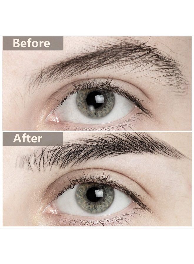 Blulu 18 Sheets 180 Pairs Eyebrow Tattoo Stickers 4D Hair Like Authentic Brow Tattoo Waterproof Eyebrow Transfers Stickers Peel off Eyebrow Grooming Shaping Makeup Sticker for Women Girls (Black) - Image 3