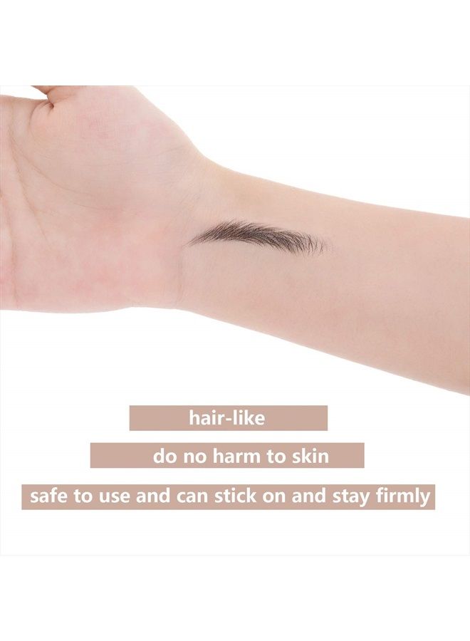 Blulu 18 Sheets 180 Pairs Eyebrow Tattoo Stickers 4D Hair Like Authentic Brow Tattoo Waterproof Eyebrow Transfers Stickers Peel off Eyebrow Grooming Shaping Makeup Sticker for Women Girls (Black) - Image 5