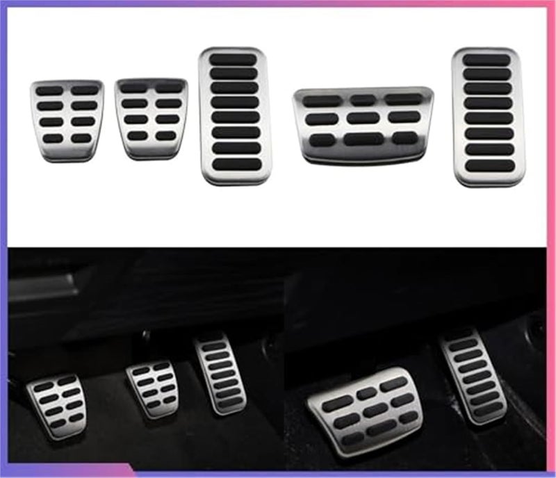 Wivplex Stainless Steel Pedal Pad Set for Kia Models - Image 2