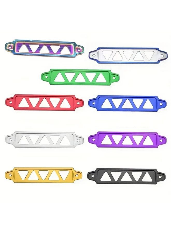 Large Universal Aluminum Alloy Car Battery Strap Holder Silver Fixed Bracket With Two J Bolts - Image 4