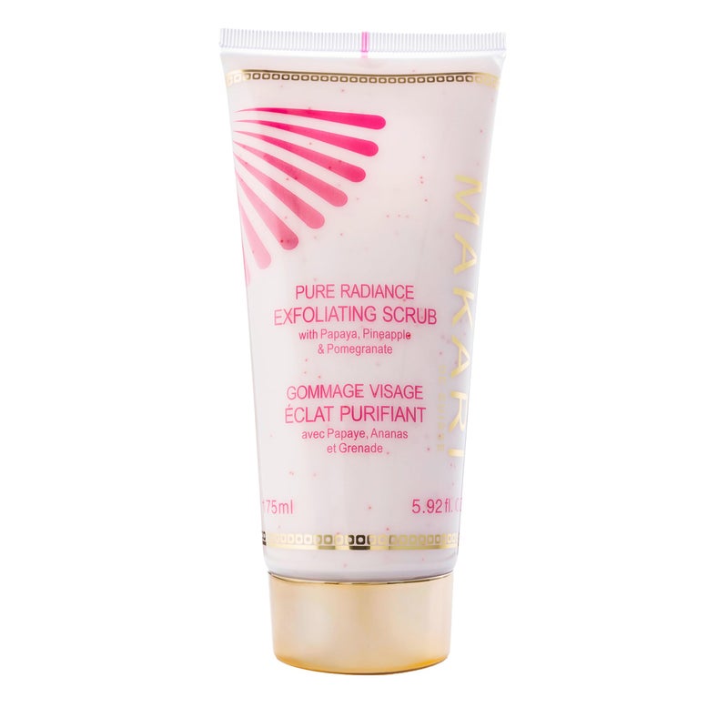 Makari Pure Radiance Exfoliating Face Scrub (5.92 fl oz) | Exfoliating Scrub for Face & Body | Skin-Smoothing Formula with Papaya, Pineapple & Pomegranate - Image 1