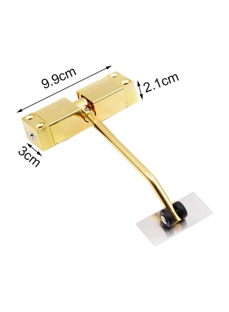 Automatic security spring door closer, anti-theft spring door closer, easy to install to convert hinged doors to self-closing. The roller will not scratch the door. - Image 2