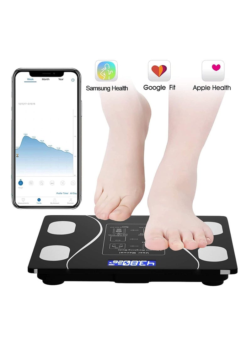 INFLUX Smart Digital Weighing Scale for Body Weight - Bluetooth Weight Machine with App for iOS & Android, Scale for Body Monitoring - Digital Weighing Scale for Home, Kitchen & Fitness Tracking  - Image 3