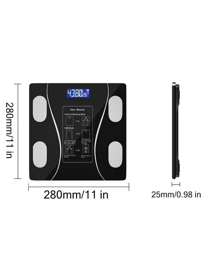 INFLUX Smart Digital Weighing Scale for Body Weight - Bluetooth Weight Machine with App for iOS & Android, Scale for Body Monitoring - Digital Weighing Scale for Home, Kitchen & Fitness Tracking  - Image 5