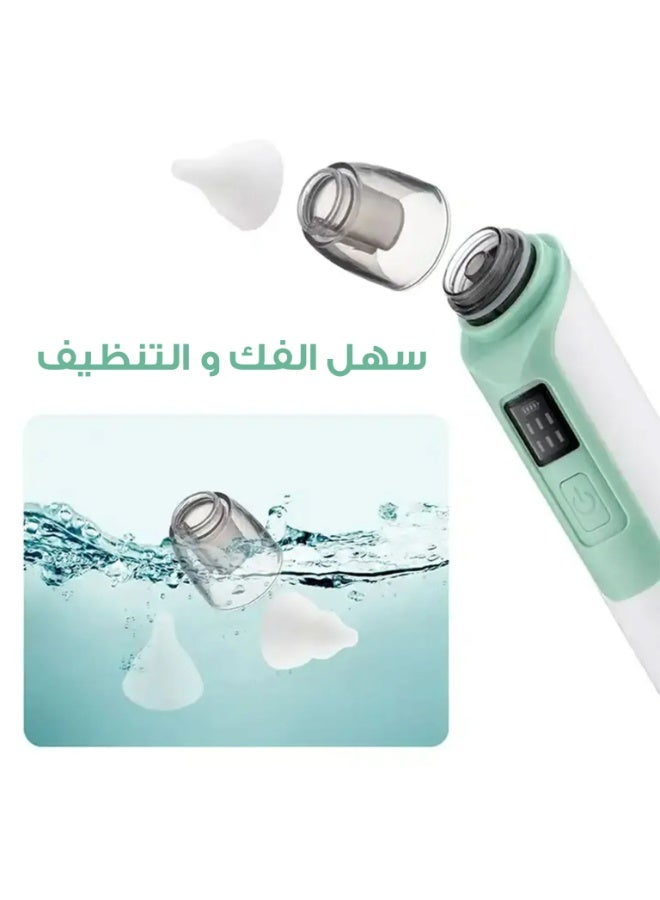 Hulami Electric Baby Nasal Aspirator – 5 Suction Levels with LCD Display & USB Charging - Image 3
