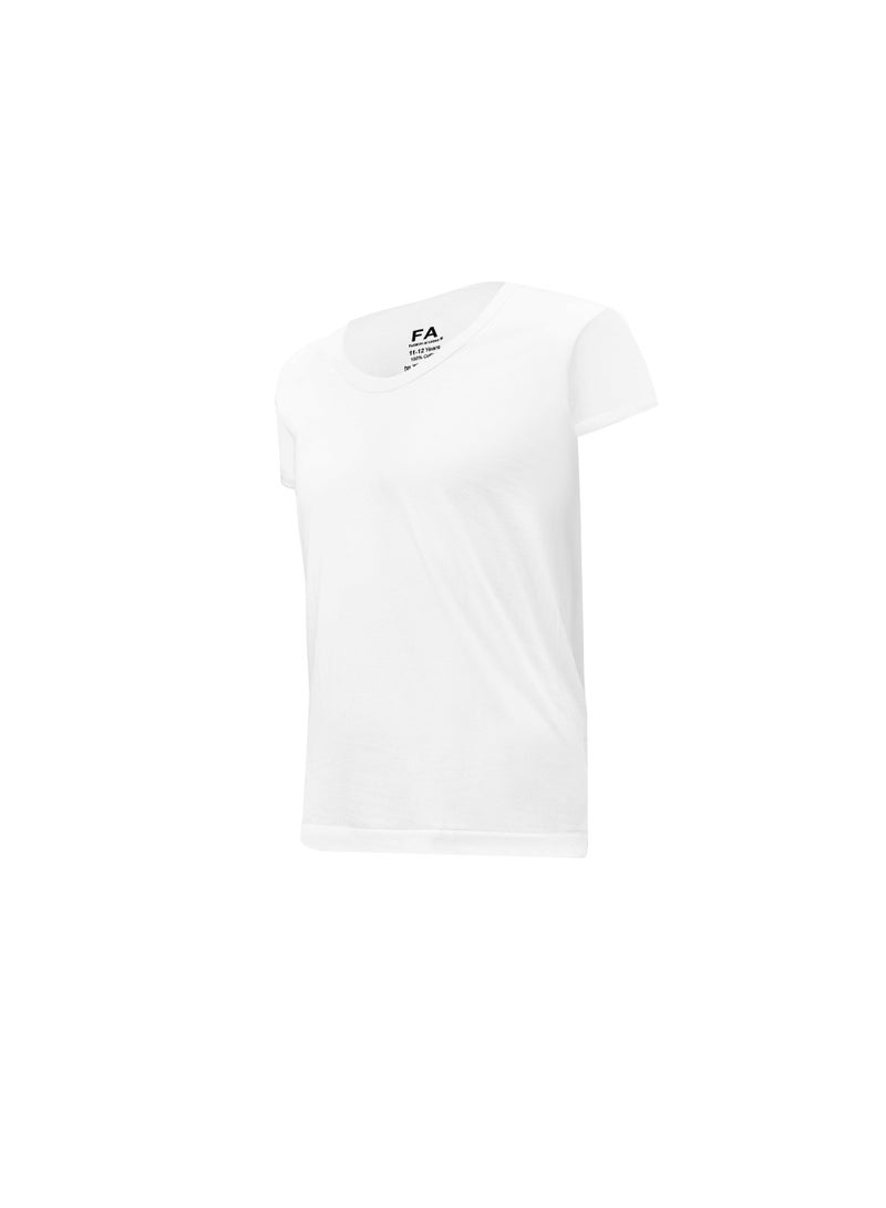 Fashion Academy قميص داخلي رجالي من فاشون أكاديمي، أبيض، عبوة من 3 قطع - Image 3