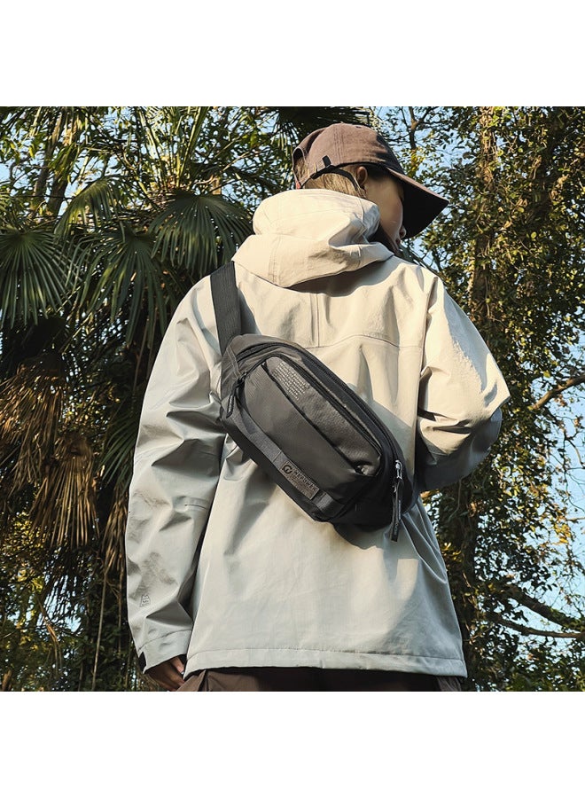 WEPOWER New Men's Waist Bag Simple Trend Crossbody Bag Chest Bag Sports Small Bag Travel Chest Bag - Image 3