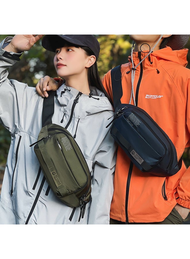 WEPOWER New Men's Waist Bag Simple Trend Crossbody Bag Chest Bag Sports Small Bag Travel Chest Bag - Image 2