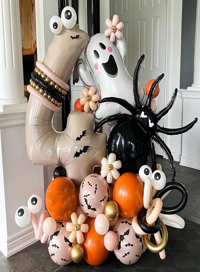 KHC-KHF Halloween-Balloons Spider-Balloons Black Spiders 33in Large Halloween Foil Mylar Balloons for Party Birthday Haunted House Spooky Decoration Supply - Image 5