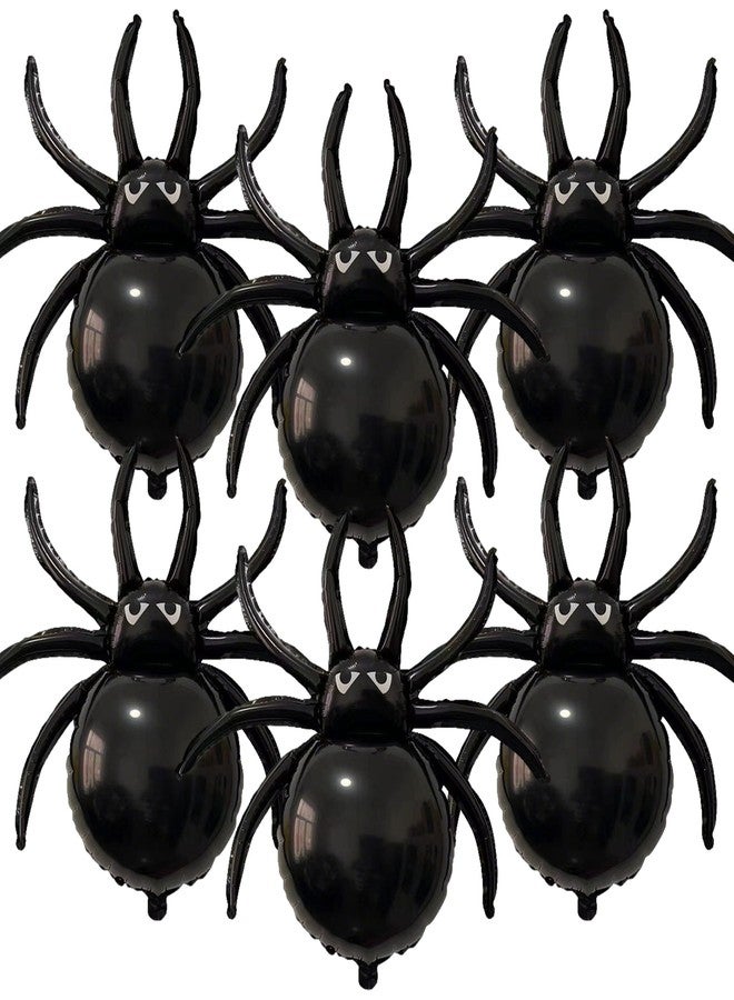 KHC-KHF Halloween-Balloons Spider-Balloons Black Spiders 33in Large Halloween Foil Mylar Balloons for Party Birthday Haunted House Spooky Decoration Supply - Image 1