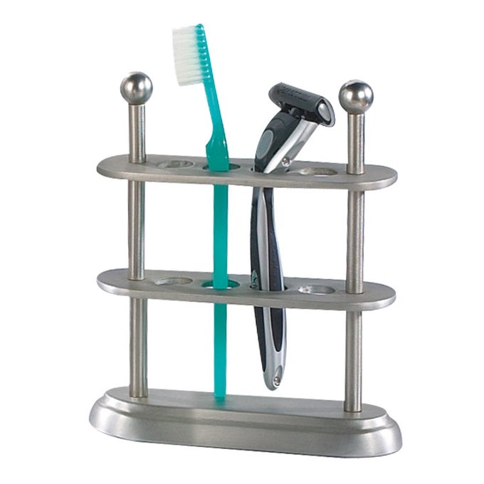 NU STEEL ROSEMONT TOOTHBRUSH HOLDER BRUSHED STAINLESS